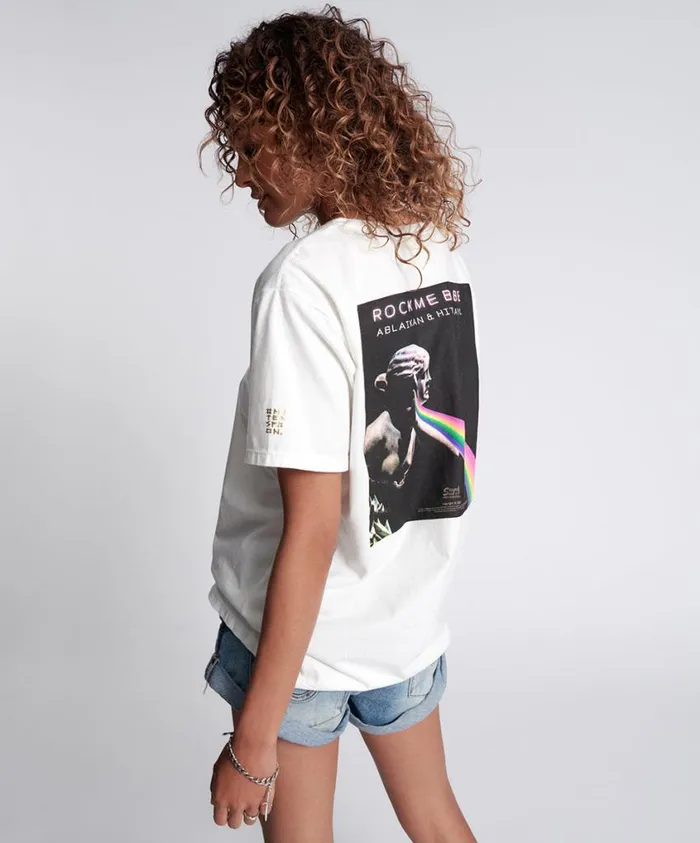 One Teaspoon Tees and Tanks Women Rock Me Babe Sos Unisex Tee