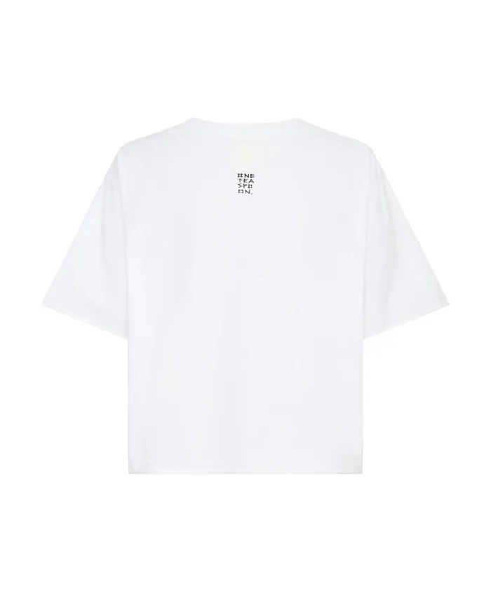 One Teaspoon Tees and Tanks Women White Cropped Future Tee