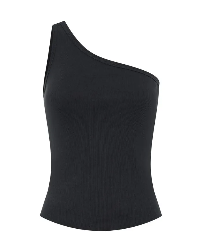 One Teaspoon Tops Women Asymmetrical Rib Tank Top
