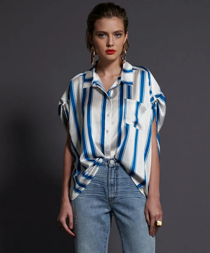 One Teaspoon Tops Women Cocktail Stripe Alexander Top