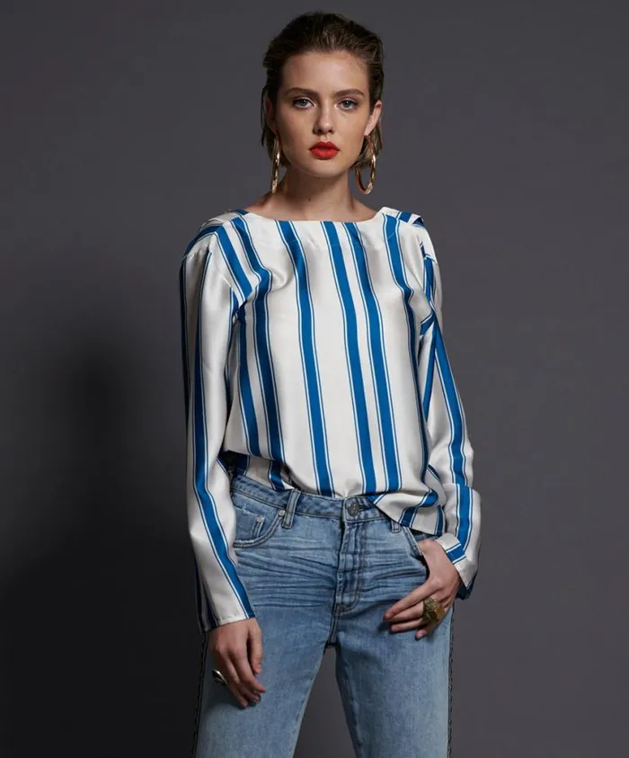 One Teaspoon Tops Women Cocktail Stripe Backless Chloe Top
