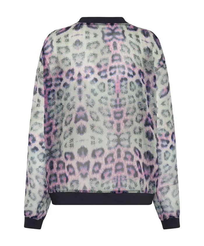 One Teaspoon Tops Women Collision Chiffon Longsleeve Top
