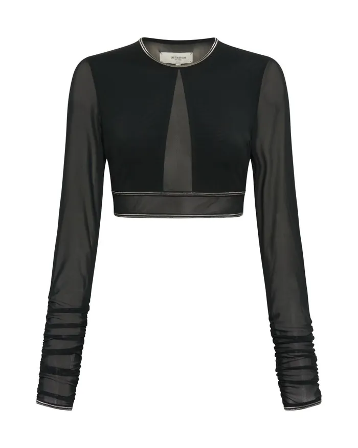 One Teaspoon Tops Women Dominator Mesh Longsleeve Top