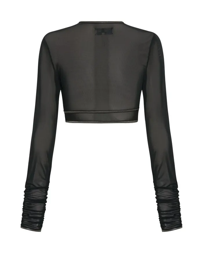One Teaspoon Tops Women Dominator Mesh Longsleeve Top