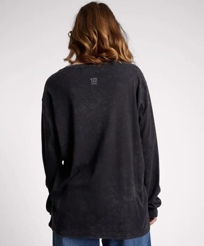 One Teaspoon Tops Women Good Vibes Only Long Sleeve Tee
