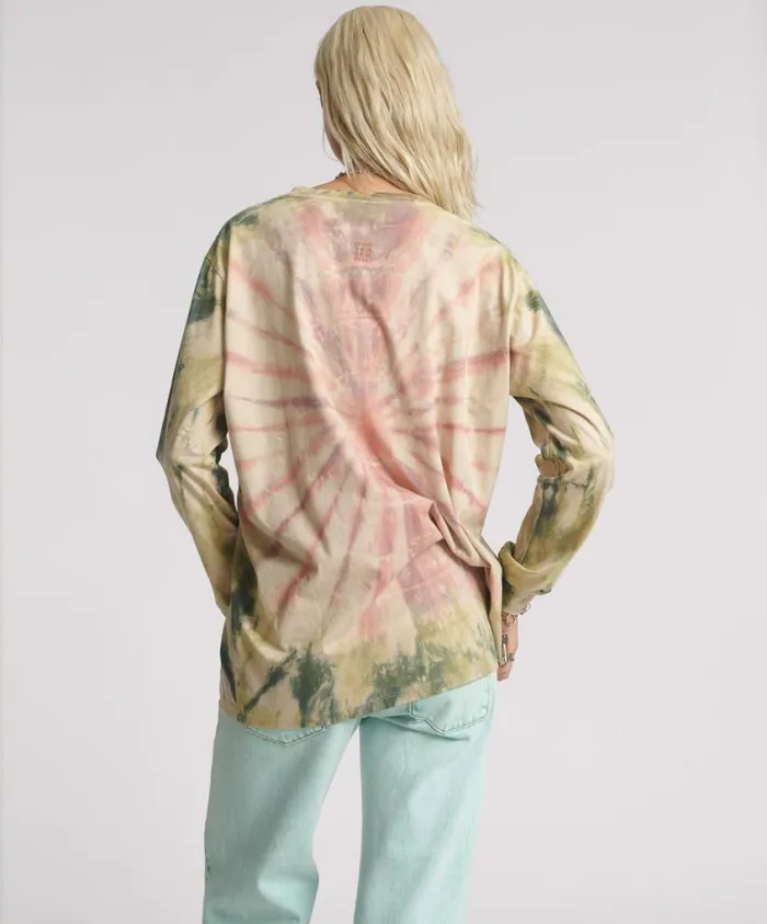 One Teaspoon Tops Women Heart O Steel Tie Dye Longsleeve Tee