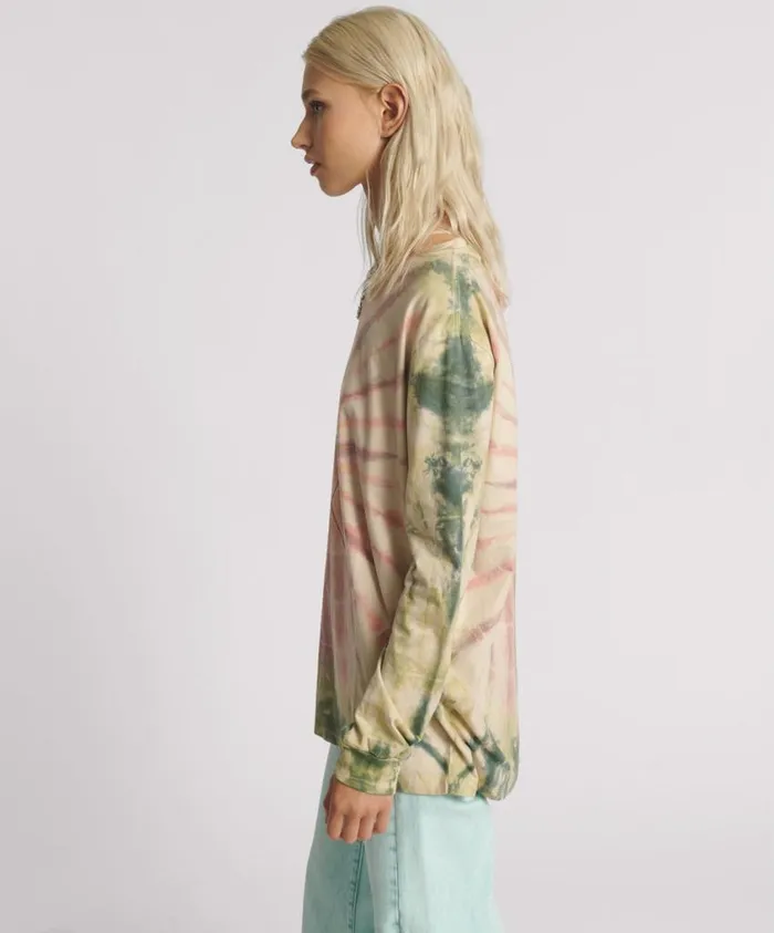One Teaspoon Tops Women Heart O Steel Tie Dye Longsleeve Tee