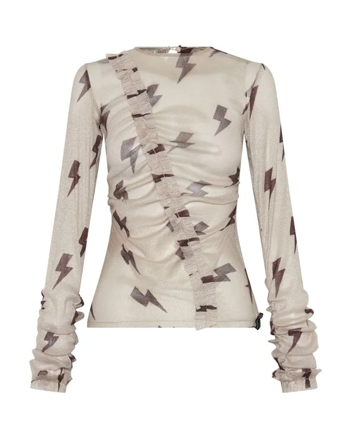 One Teaspoon Tops Women Lightning Party Longsleeve Top