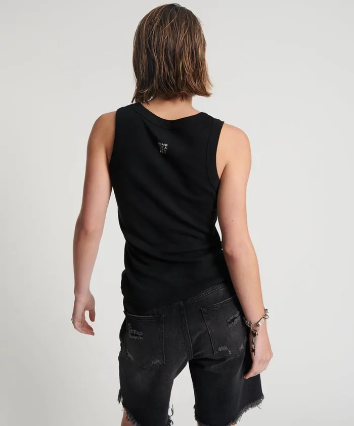 One Teaspoon Tops Women Ots Equipment Tank Black