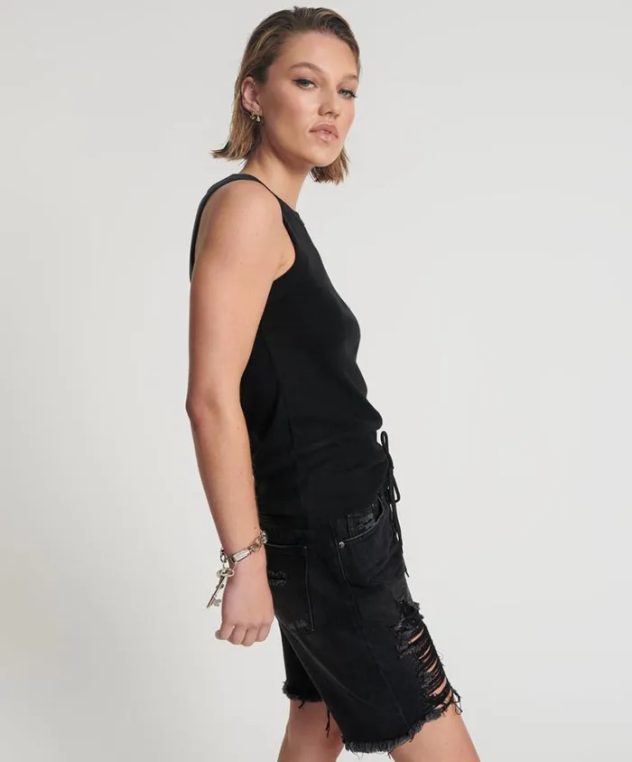 One Teaspoon Tops Women Ots Equipment Tank Black