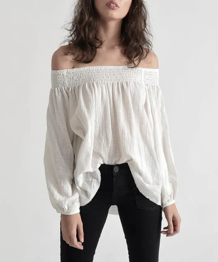 One Teaspoon Tops Women Tahitian Pearl Muslin Top 8211 Tops Brown