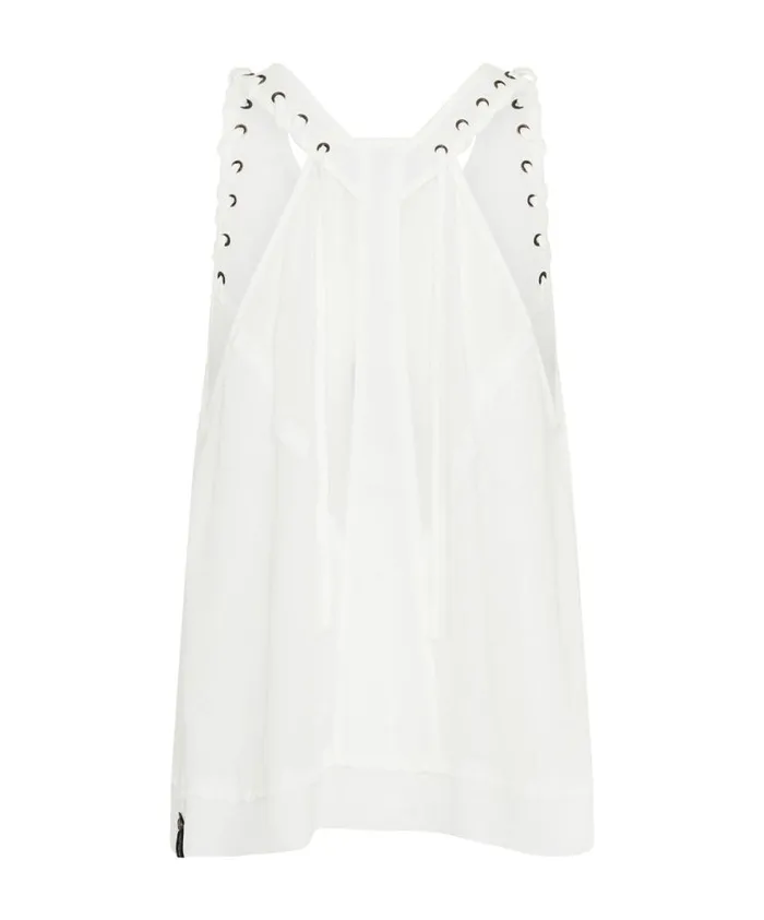 One Teaspoon Tops Women WHITE LACED CHARLESTON TOP