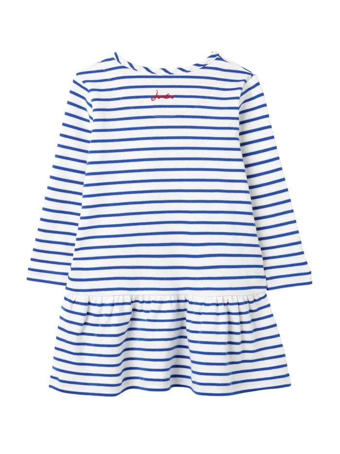 Online Joules Blue Dazzle Paddington Organically Grown Cotton Artwork Dress Girls Dresses