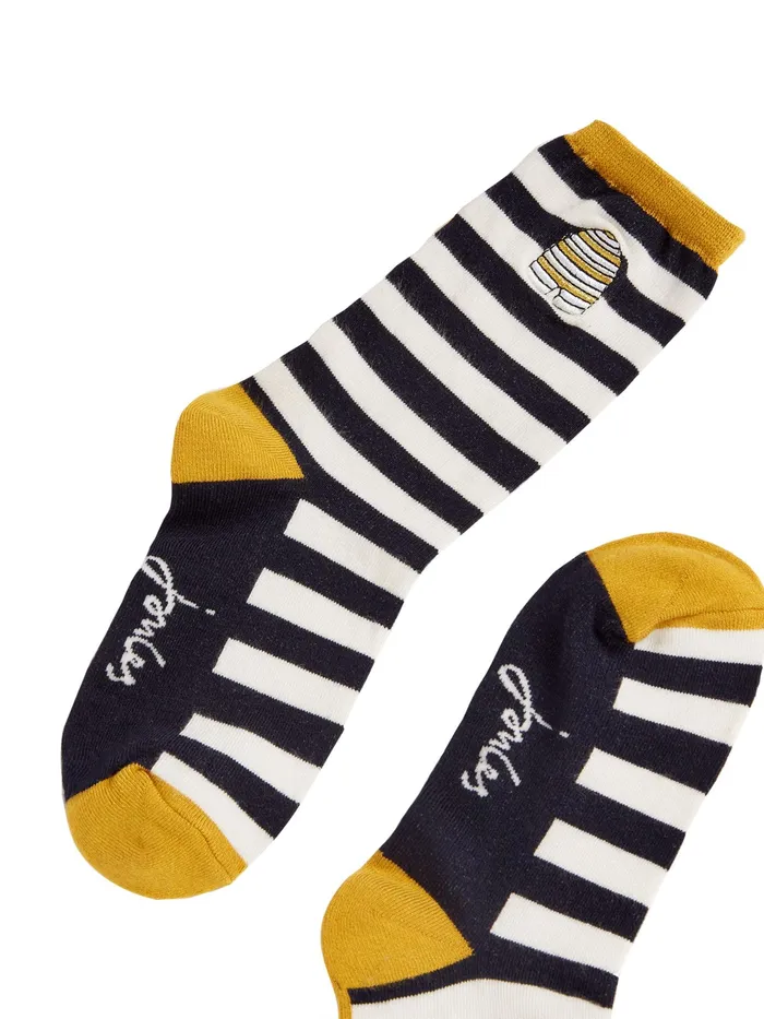 Online Joules Blue Excellent Everyday Single Eco Vero Viscose Socks Women Socks and Tights
