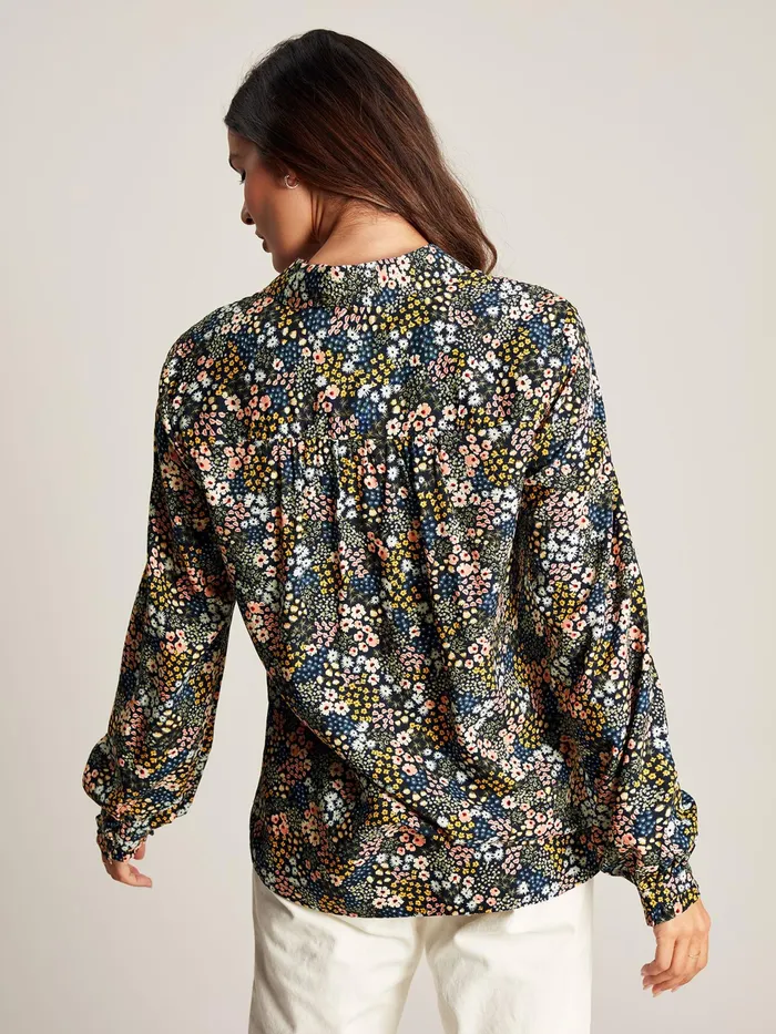 Online Joules Blue Kalina Concealed Placket Shirt Women Shirts and Blouses