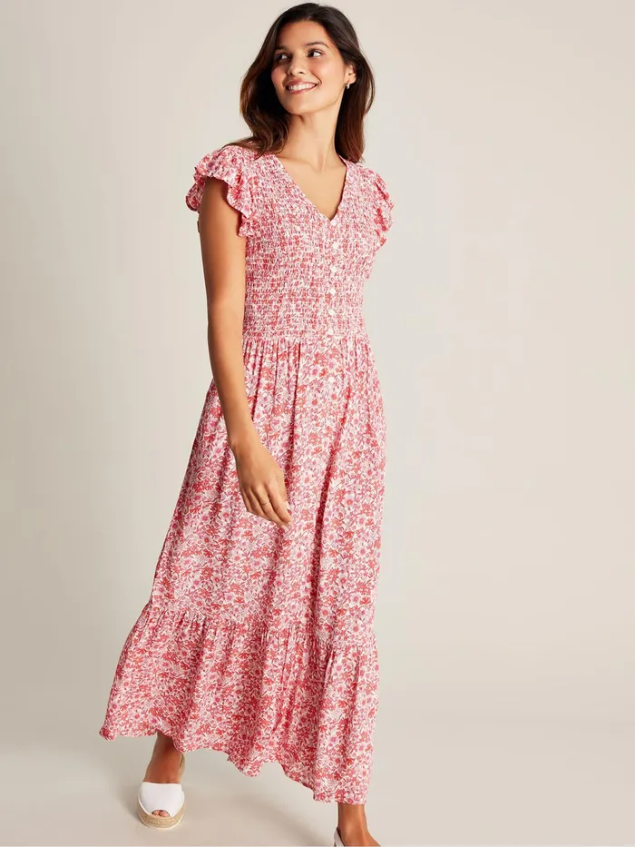 Online Joules Clover Smocking Button Down Dress Women Dresses