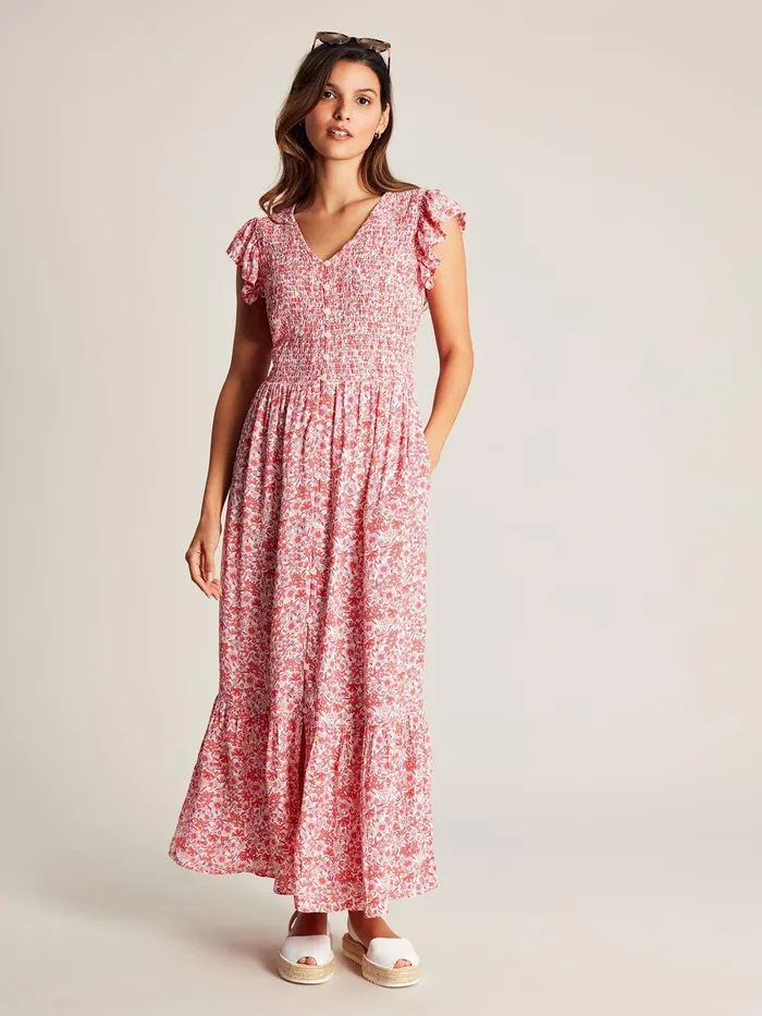 Online Joules Clover Smocking Button Down Dress Women Dresses