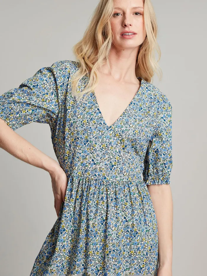Online Joules Cream Aura Tiered Cotton Dress Women Dresses