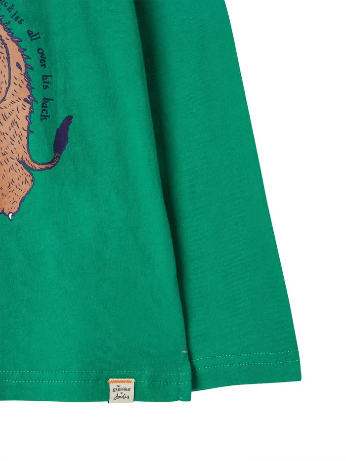 Online Joules Green Gruffalo Finlay Long Sleeve Screenprint TShirt Boys Tops and Tshirts
