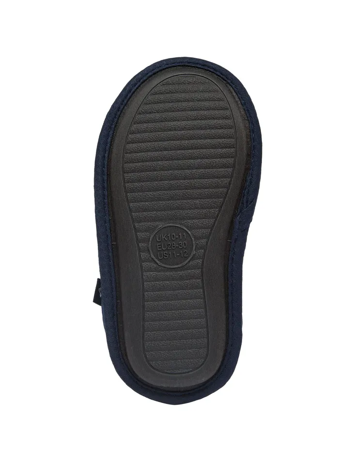 Online Joules Junior Blue Paddy Quilted Mule Slippers Boys Nightwear