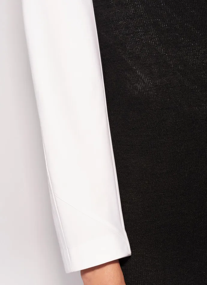 Optic White CINCHED POPLIN BODY Women Alaa Bodysuits and Leggings