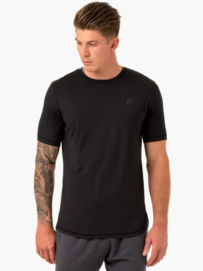 Optimal Mesh TShirt 8211 Black Men Ryderwear TShirts
