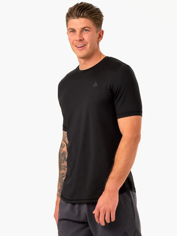 Optimal Mesh TShirt 8211 Black Men Ryderwear TShirts