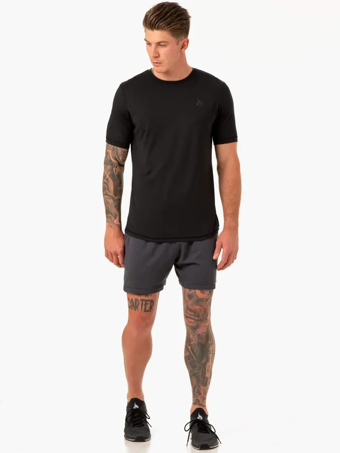 Optimal Mesh TShirt 8211 Black Men Ryderwear TShirts