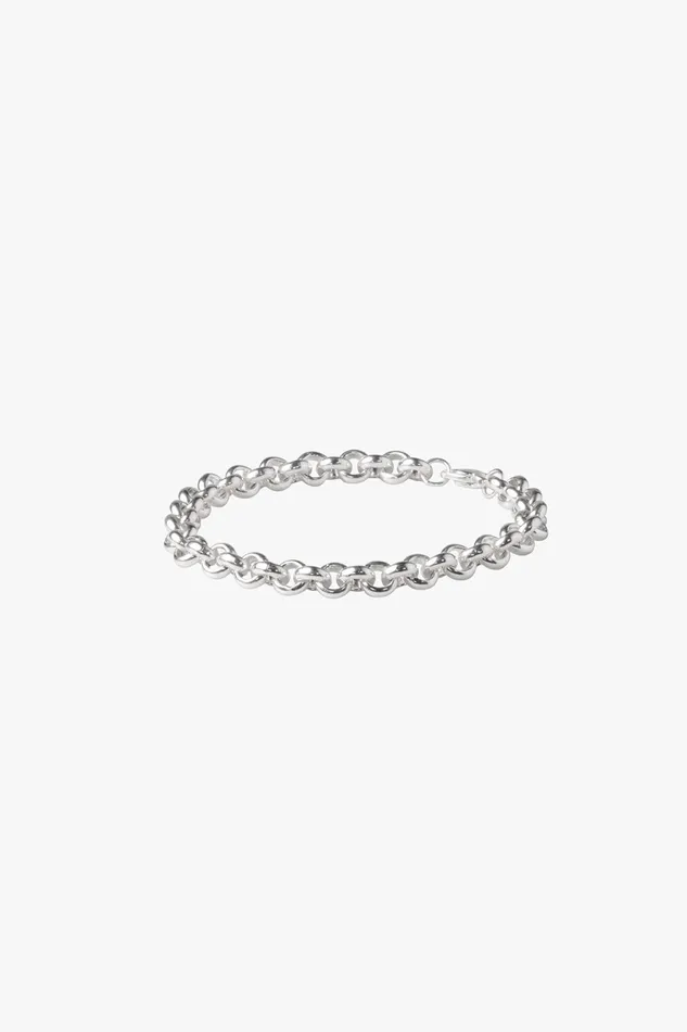 OTHER 0925 MENWOMEN 925 Thick Belcher Bracelet