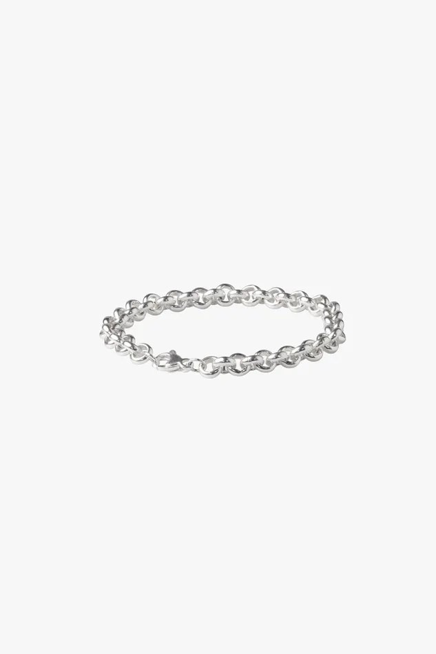 OTHER 0925 MENWOMEN 925 Thick Belcher Bracelet
