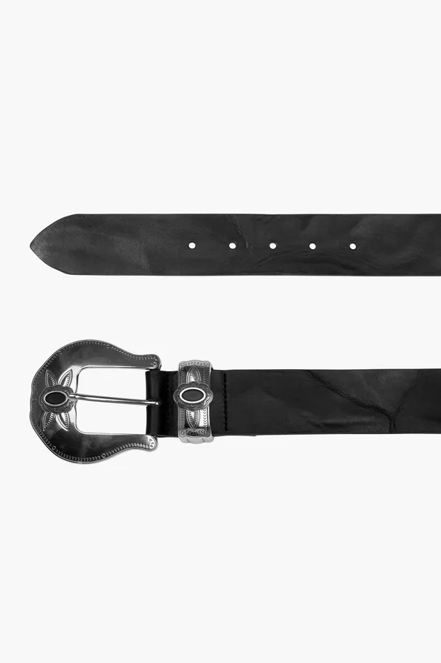 OTHER BELTS MENWOMEN Electric Gypsy Belt Worn Black Leather