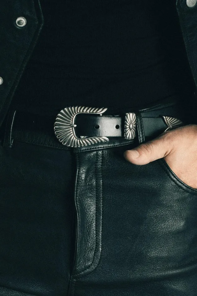 OTHER BELTS MENWOMEN Valkyrie Belt Black Leather