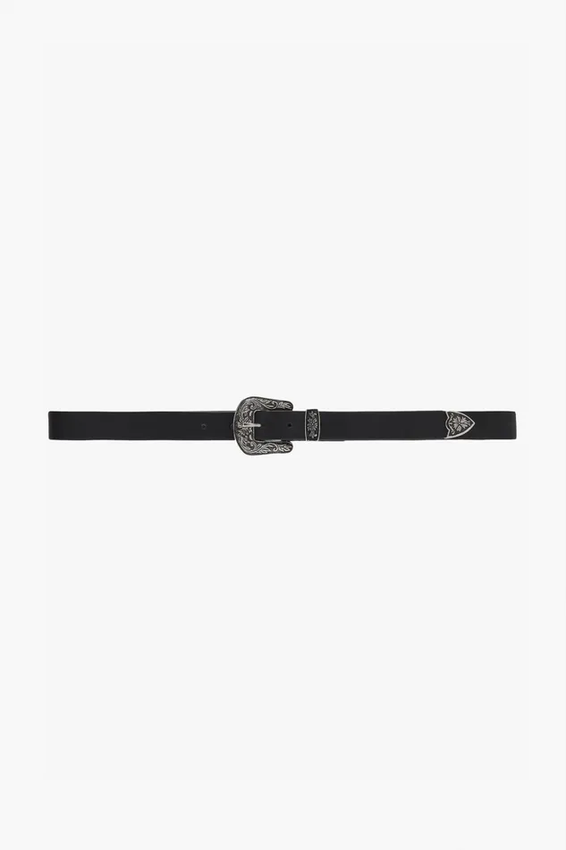 OTHER BELTS MENWOMEN Western Belt Black Leather