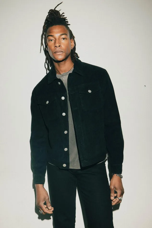 OTHER COATS and JACKETS MEN Vedder Cord Jacket Black