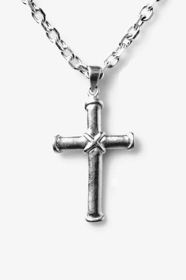 OTHER EARRINGS MENWOMEN 925 Knotted Cross Pendant