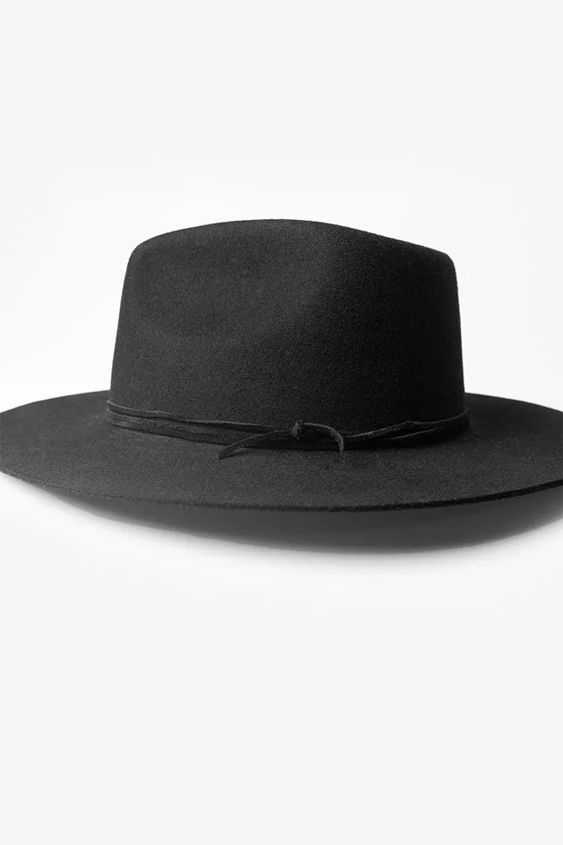 OTHER FEDORAS and FULL BRIM HATS MENWOMEN Libertad Fedora Hat Black