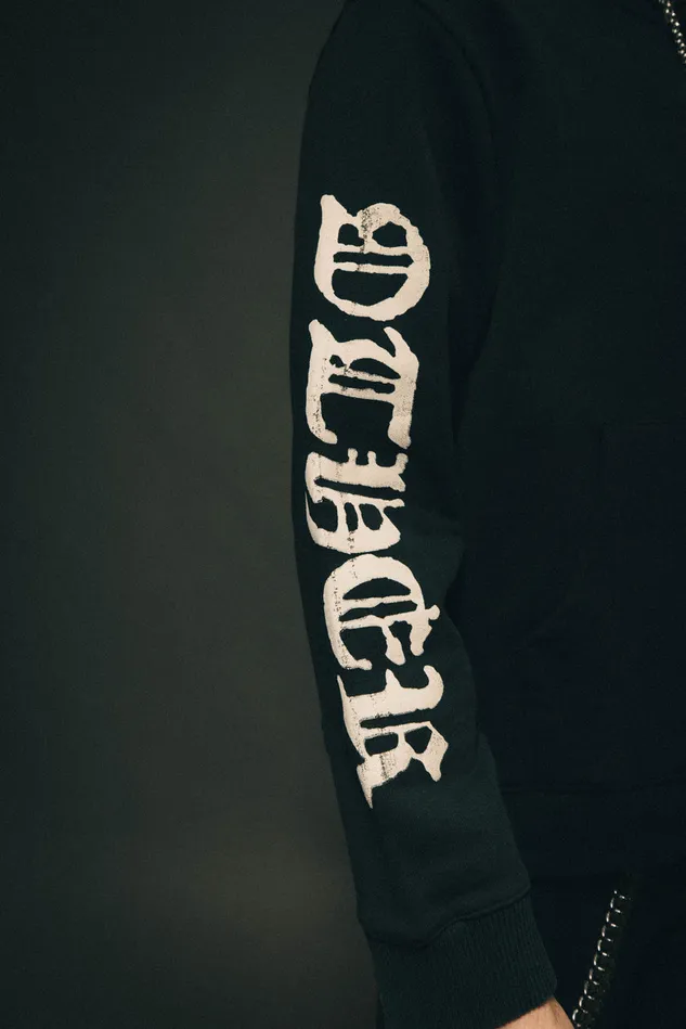 OTHER HOODIES and SWEATS MEN OTHER Sleeve Print Oversize Hoodie