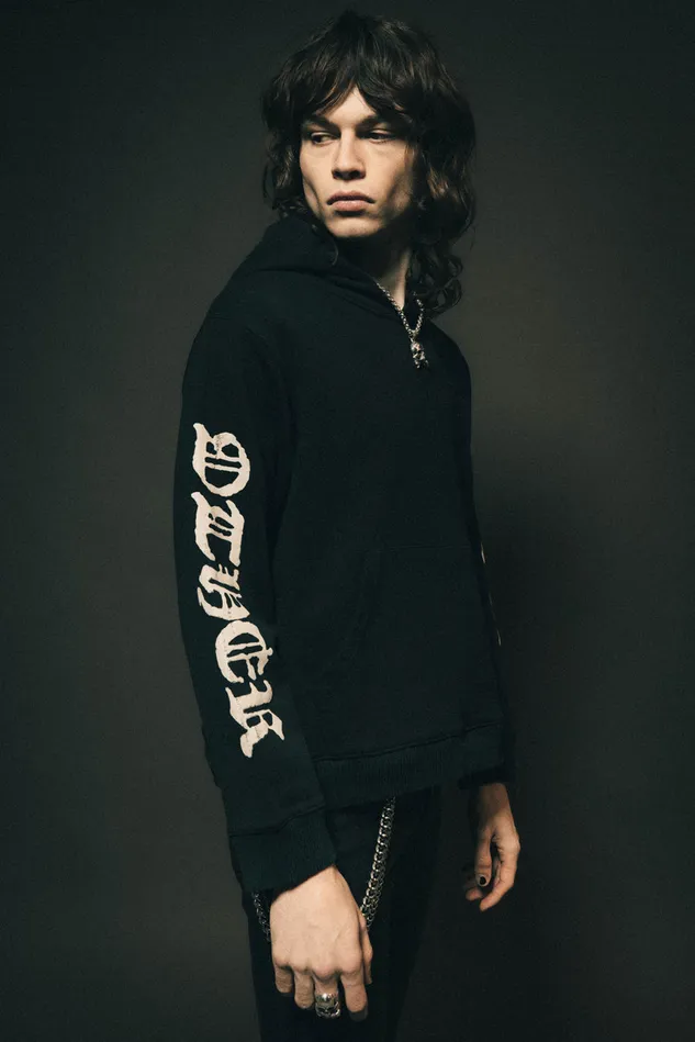 OTHER HOODIES and SWEATS MEN OTHER Sleeve Print Oversize Hoodie