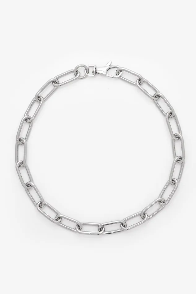 OTHER JEWELLERY MENWOMEN XL Industrial Choker Chain Silver