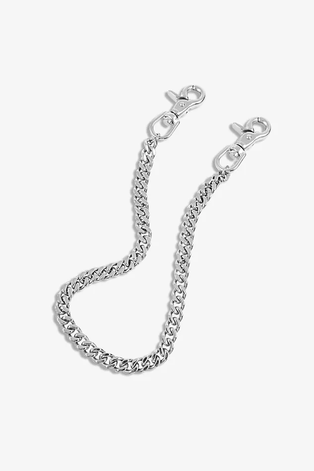 OTHER KEYRINGS and WALLET CHAINS MENWOMEN XL Wallet Chain Silver