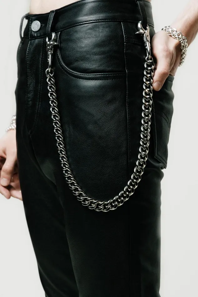 OTHER KEYRINGS and WALLET CHAINS MENWOMEN XL Wallet Chain Silver