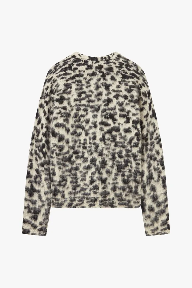 OTHER KNITWEAR MEN Brush Knit Leopard Cardigan