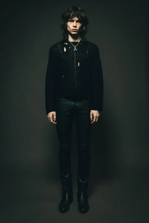 OTHER KNITWEAR MEN Destroyed Cropped Nero Jumper Black