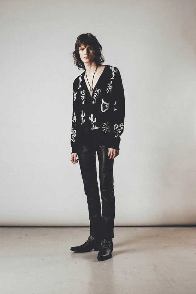 OTHER KNITWEAR MEN SRV Cardigan Black and White