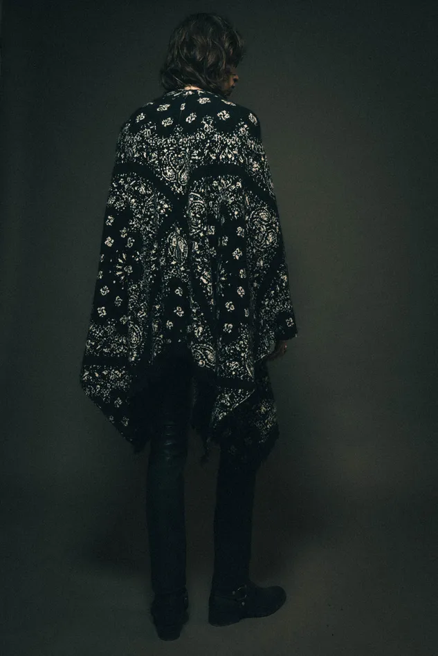 OTHER KNITWEAR MEN The Poncho Patchwork Bandana Black