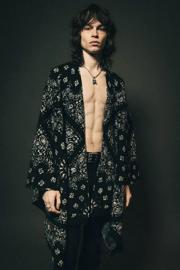 OTHER KNITWEAR MEN The Poncho Patchwork Bandana Black