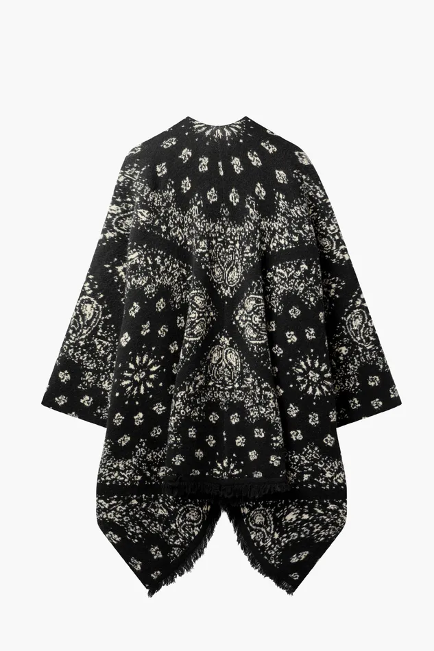 OTHER KNITWEAR MEN The Poncho Patchwork Bandana Black