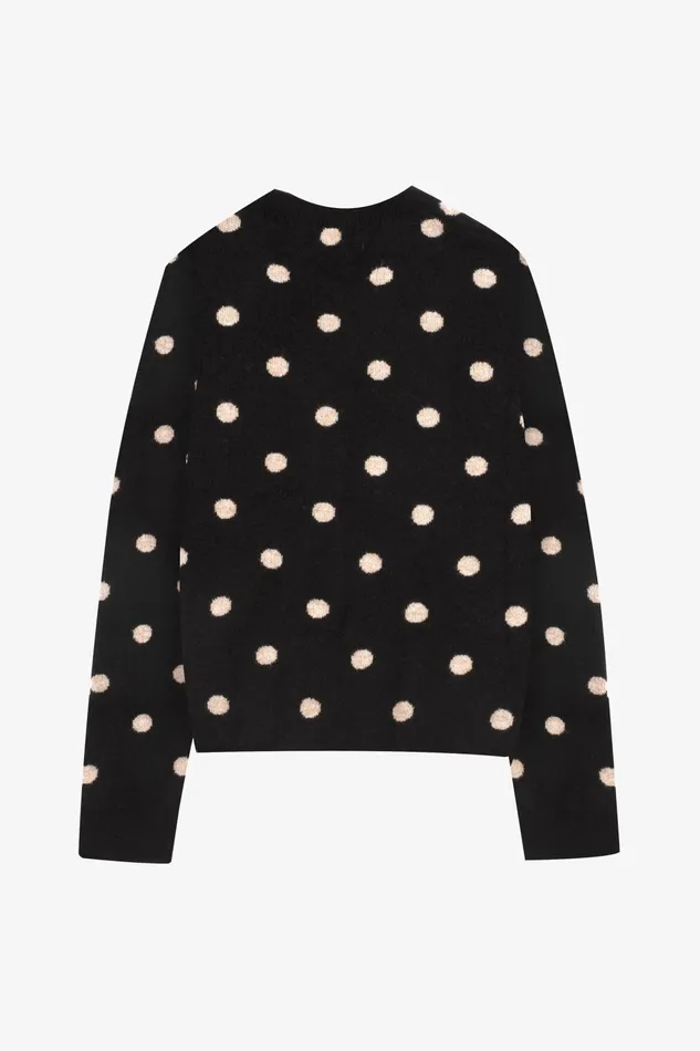 OTHER KNITWEAR WOMEN Polka Dot Cardigan Black and White