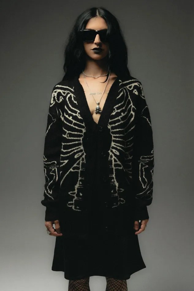 OTHER KNITWEAR WOMEN Reverse Skeleton Cardigan