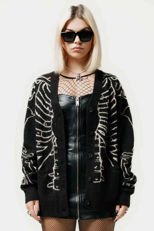 OTHER KNITWEAR WOMEN Reverse Skeleton Cardigan